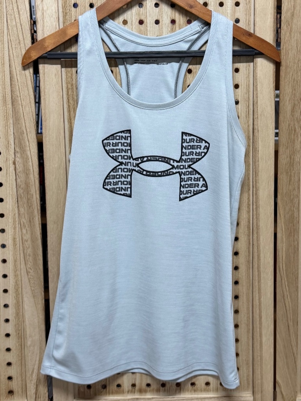 Under Armour HeatGear Gray Racerback Workout Tank Size XS